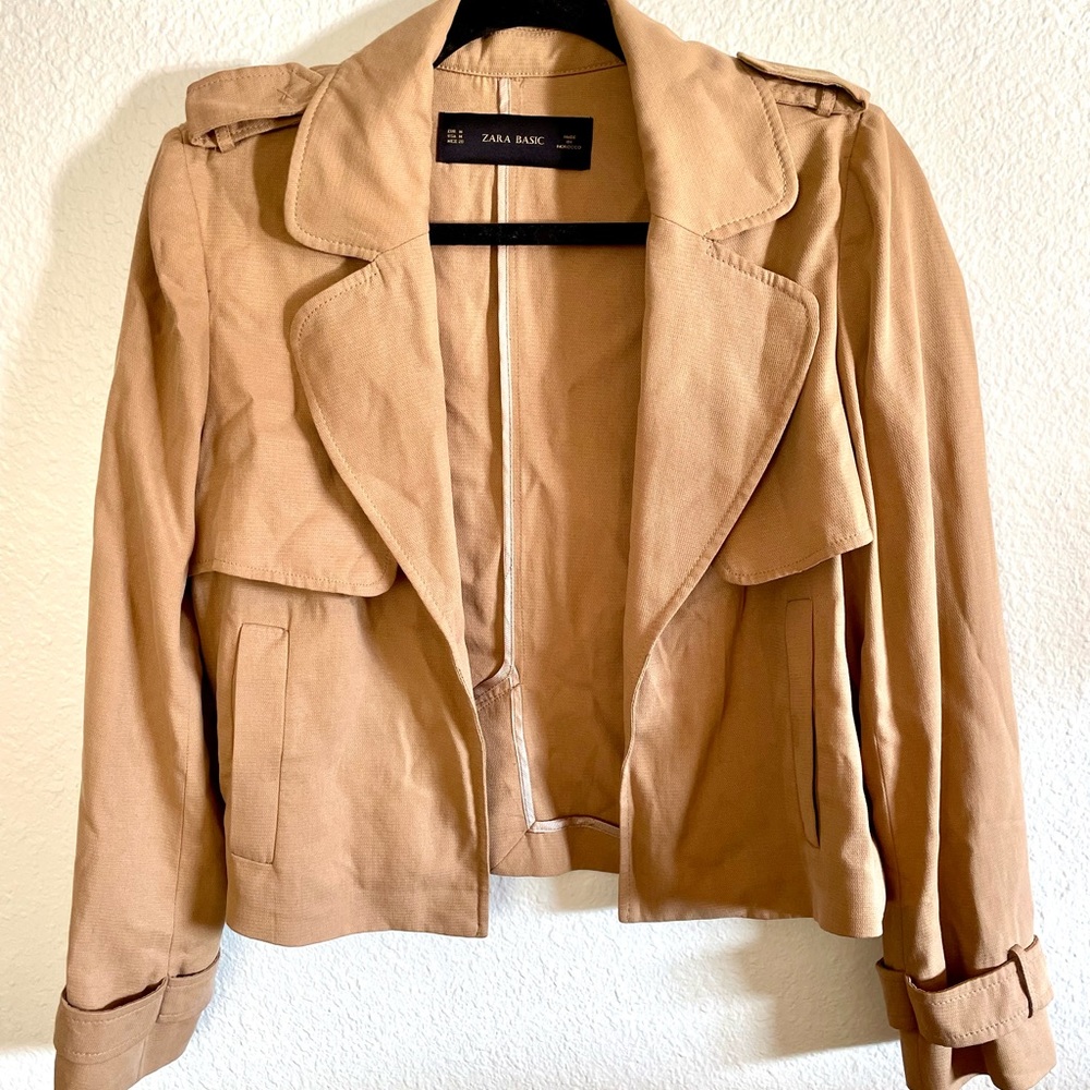 Zara Crop Trenchcoat